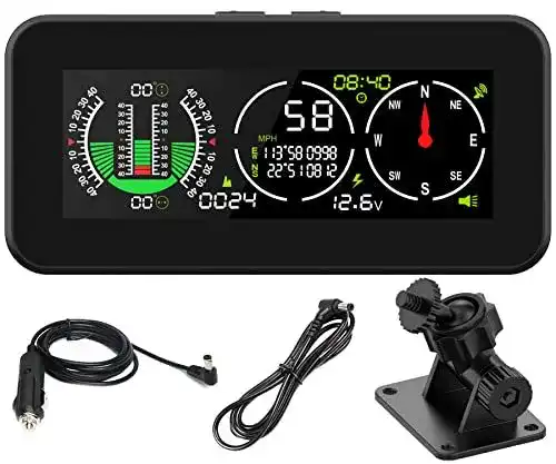 Auto Kompass Mr Cartool M60 Digitaler Neigungsmesser mit GPS und Tacho