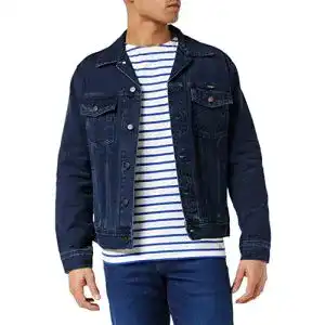 Jeansjacke Herren Wrangler Authentic Jacket in Coalblue Stone
