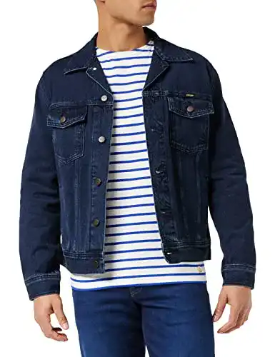 Jeansjacke Herren Wrangler Authentic Jacket in Coalblue Stone