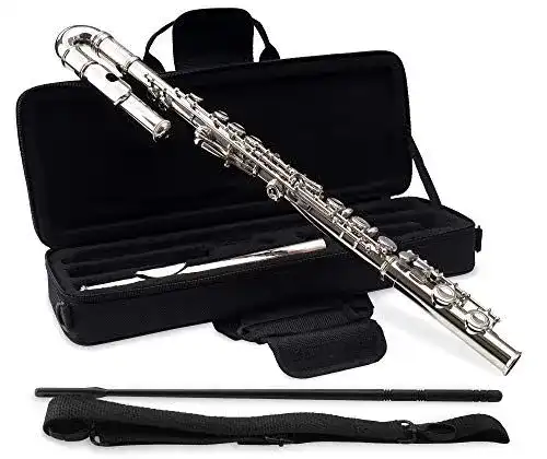 Querflöte Classic Cantabile FL-100J für Einsteiger mit Zubehör