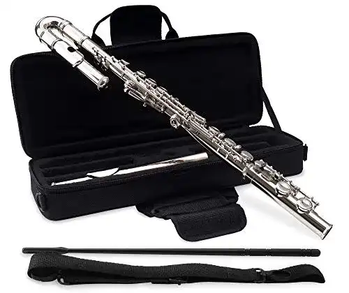 Querflöte Classic Cantabile FL-100J für Einsteiger mit Zubehör