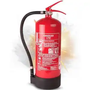 Feuerlöscher 6 kg mit Halterung und Instandhaltungsnachweis