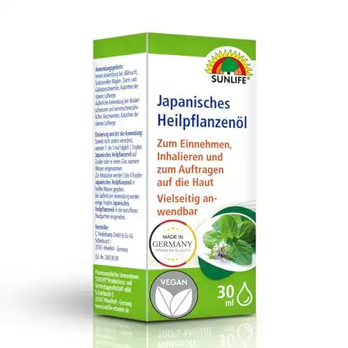 Japanisches Heilpflanzenöl Sunlife 30 ml – Ätherisches Öl mit Minzöl