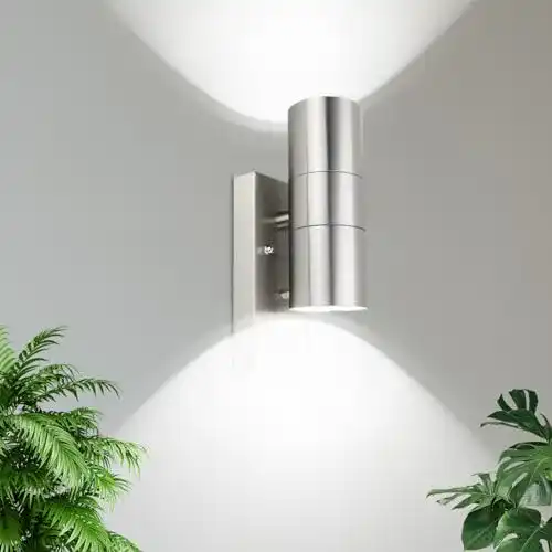 LED Außenleuchten mit Bewegungsmelder aus Edelstahl