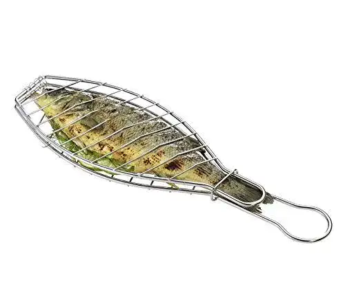 Fischbräter Küchenprofi BBQ Fischgrillzange EASY 43 cm aus Edelstahl