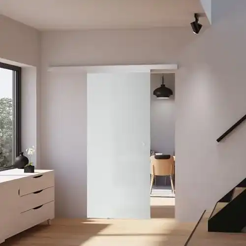 Schiebetür Inova aus Glas 880 x 2035 mm mit satinierter Oberfläche