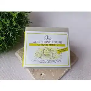 Ovis feste Geschirrspülseife natur, 180 g mit Zitrone
