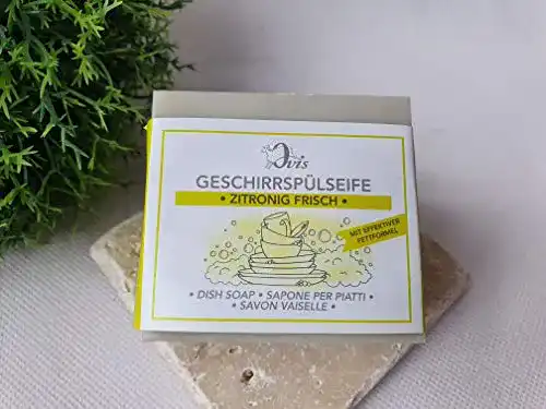 Ovis feste Geschirrspülseife natur, 180 g mit Zitrone