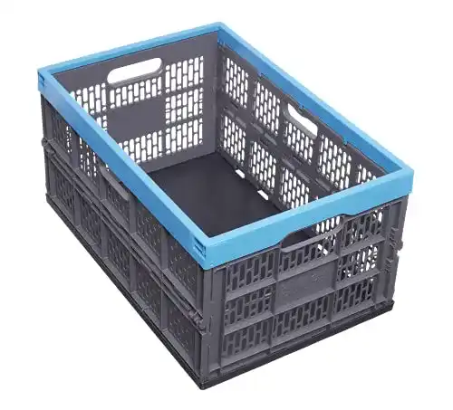 Klappbox Gies 45L, BPA-frei, blau-grau, hergestellt in Deutschland