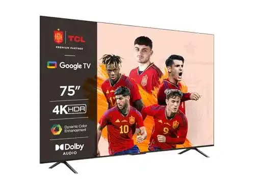 TCL 75P639 75 Zoll LED Fernseher mit 4K UHD und Smart Google TV