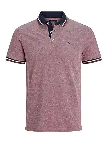 Poloshirt Herren Slim Fit von Jack & Jones in klassischem Rio Rot