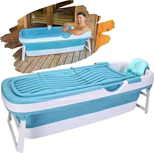 Faltbare Badewanne für Erwachsene XXL 158 cm Klappbare mobile Lösung