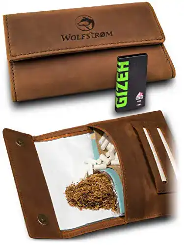 Tabaktasche Wolfstrøm ‚Tåruk‘ aus Leder für Tabak und Zubehör