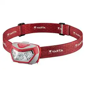 LED Stirnlampe von Varta mit 3 AAA Batterien für Outdoor-Aktivitäten