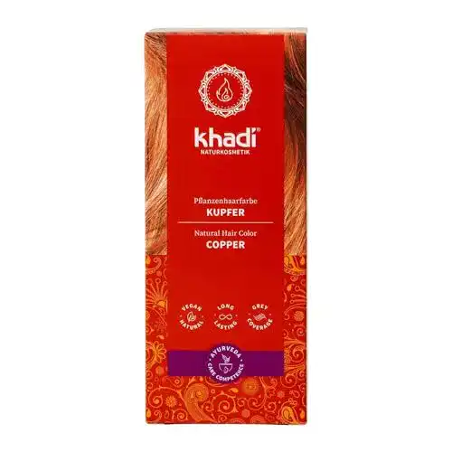 Khadi Kupfer Haarfarbe – Pflanzliche Haarfarbe für intensives Kupferrot