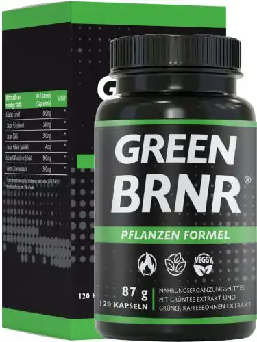 Grüntee Kapseln BRNR Green – Hochdosierter Grüntee Extrakt