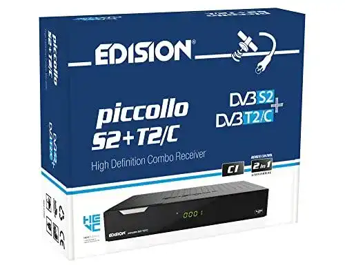 Edision Piccolo S2+T2/C Combo HD-Receiver für Kabel und Satellit