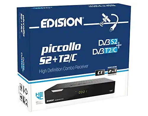 Edision Piccolo S2+T2/C Combo HD-Receiver für Kabel und Satellit