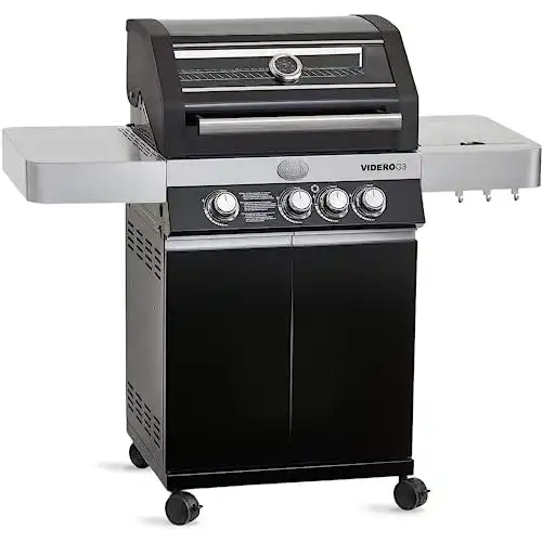Edelstahl-Gasgrill Rösle Gasgrill BBQ-Station Videro G3 Schwarz