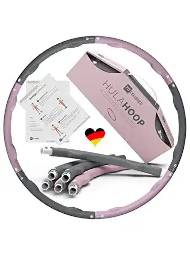 Hula-Hoop-Reifen Fitcellence 1,2 kg, 90 cm Durchmesser, 5-6 Teile