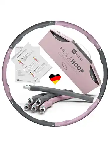 Hula-Hoop-Reifen Fitcellence 1,2 kg, 90 cm Durchmesser, 5-6 Teile