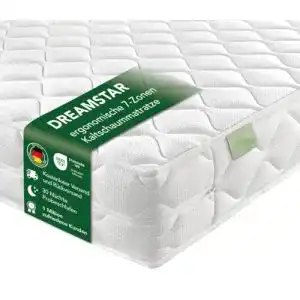 Kaltschaummatratze 120 x 200 cm Dreamstar Ergo Flex Duo