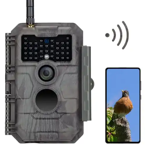 Wildkamera mit App GardePro E6 WLAN Antenne 48MP 1296P