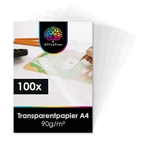 Transparentpapier Officetree 100 Blatt A4 bedruckbar