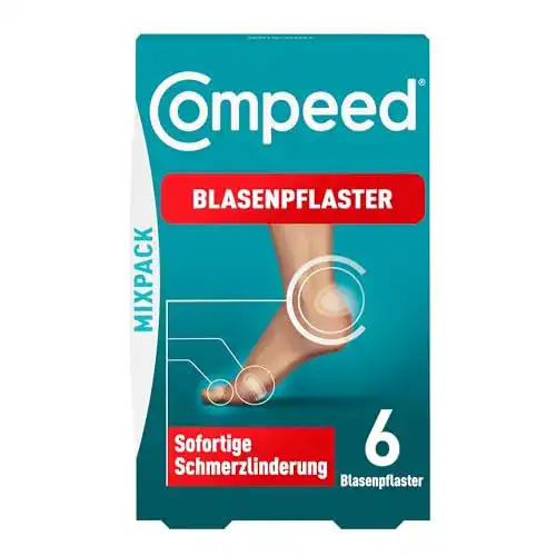 Blasenpflaster Compeed Mixpack – Hydrokolloid-Pflaster für Fersen und Zehen