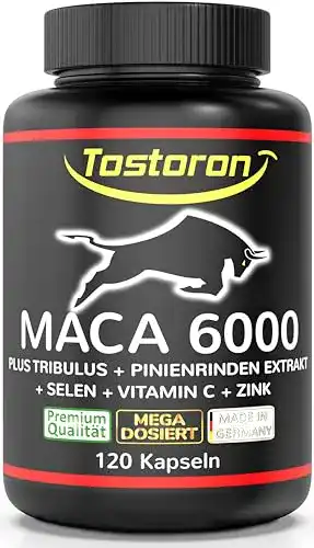 Testosteron-Booster Tostoron MACA 6000 Nahrungsergänzungsmittel
