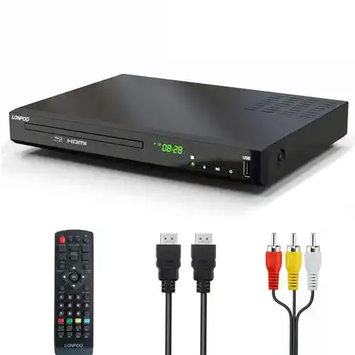 Blu-ray Player LONPOO 1080P HD für TV im Vergleich