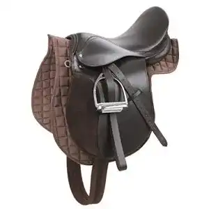 Reitsattelset Covalliero für Haflinger, braun, 17,5 Zoll