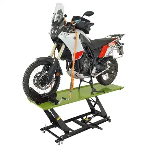 Motorradhebebühne Trutzholm mit hydraulischer Hebetechnik und 450 kg Tragkraft