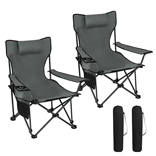 Klappstuhl bis 150 kg belastbar – Woltu Campingstuhl 2er Set