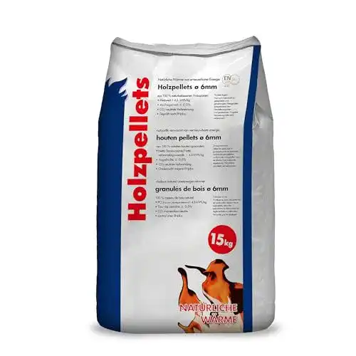 Holzpellets 6mm von Hamann Mercatus GmbH, 15 kg, für den Kamin