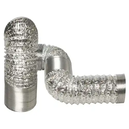 Aluminiumrohr STERR flexibler Schlauch für Lüftungskanäle 100 mm x 6 m