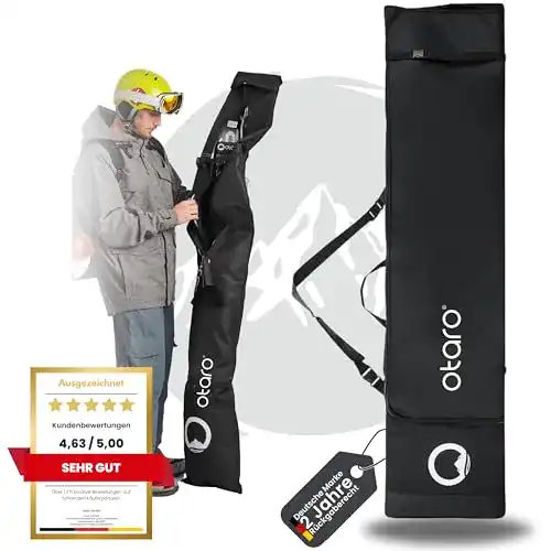 Snowboardtasche Otaro schwarz Längenverstellbar 140180 cm