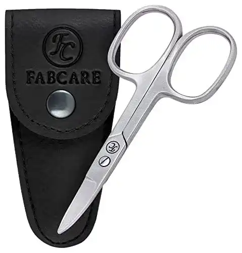 Nagelschere Fabcare für Babys mit abgerundeter Spitze und Etui