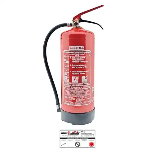 Gloria PD 6 GA Pulverlöscher 6 kg für Brandklassen A, B, C