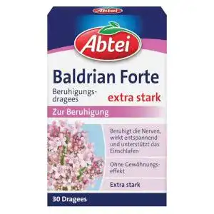 Baldrian-Dragees Abtei Baldrian Forte – pflanzliches Beruhigungsmittel