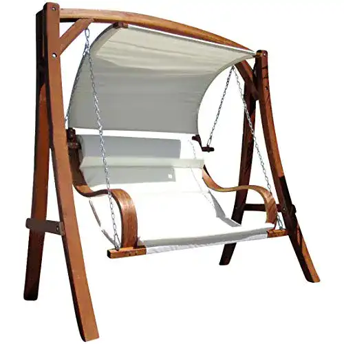 Hollywoodschaukel ASS Design Gartenschaukel Meru aus Holz