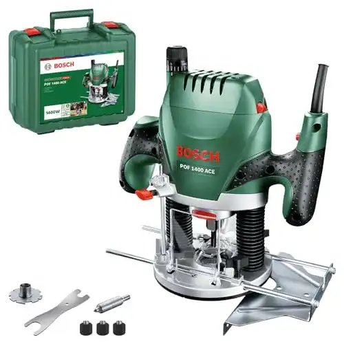 Bosch Oberfräse POF 1400 ACE mit 1400 Watt Motorleistung