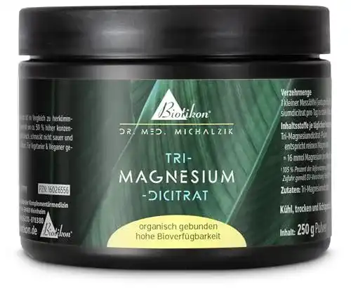 Magnesiumcitrat-Pulver Biotikon – Tri-Magnesium-Dicitrat mit hoher Bioverfügbarkeit