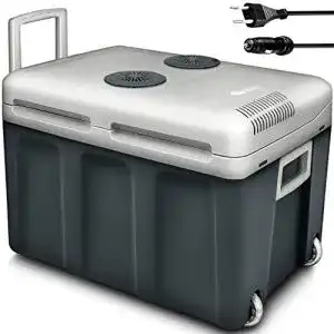 Kühlbox elektrisch mit Rollen 40L von Tillvex für Camping und Auto