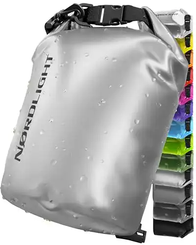 Nordlight Dry Bag 20L Wasserdichter Beutel in Metallic