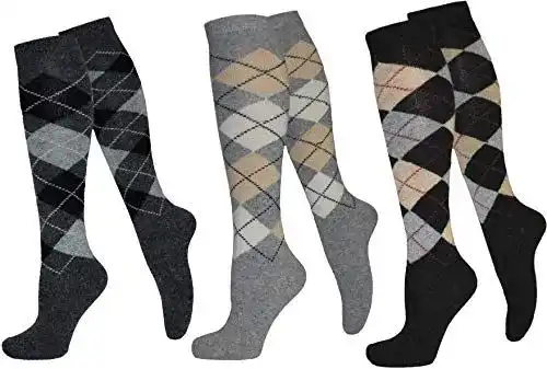 Kniestrümpfe Circle Five 3 Paar warme Alpaka Kniestrümpfe für Damen