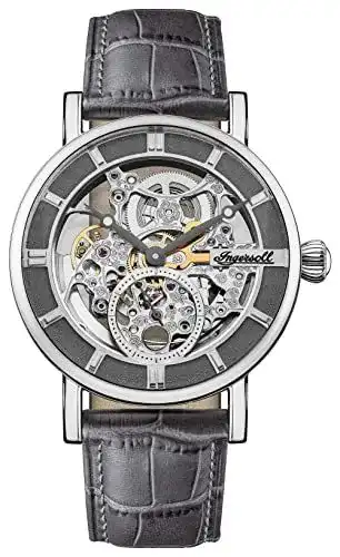 Ingersoll The Herald Herren Automatikuhr 40 mm mit Lederarmband