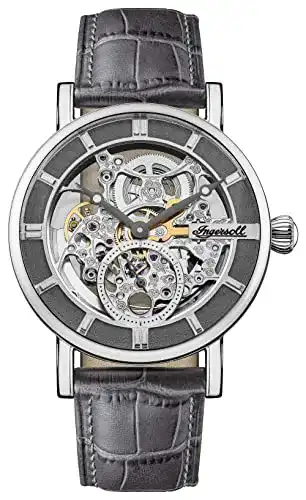 Ingersoll The Herald Herren Automatikuhr 40 mm mit Lederarmband