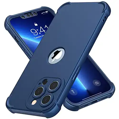 Oretech 360 Grad Schutzhülle für iPhone 13 Pro mit 2 Schutzfolien