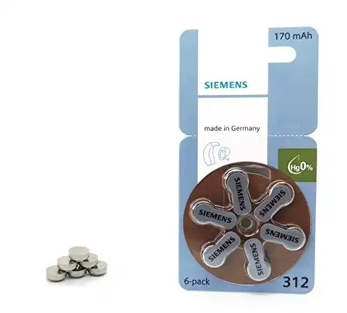 Hörgerätebatterien 312 von Siemens S 312 im Vergleich